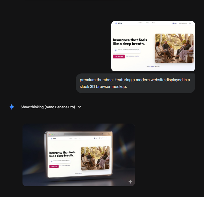 Mode 1: Short Prompt + Image - successful result