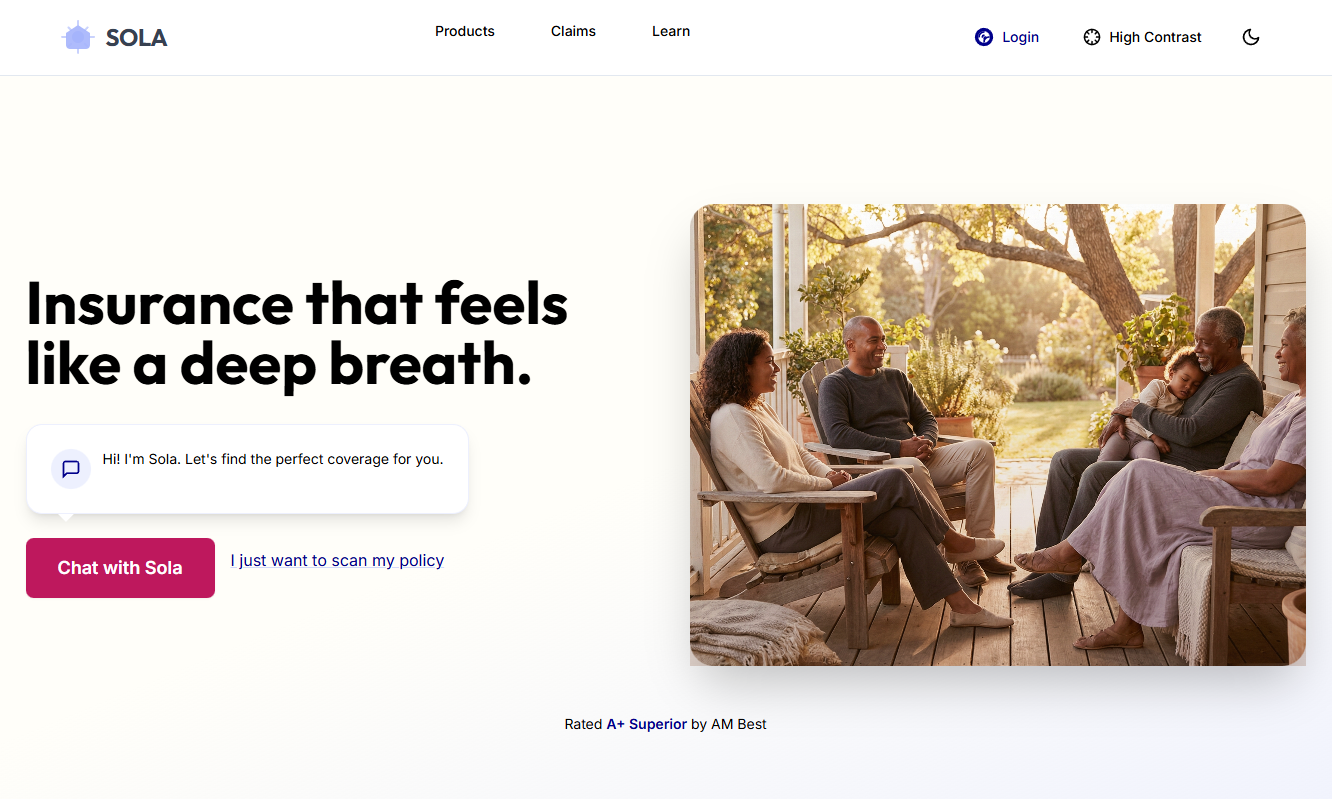 Original website screenshot used as input for the test