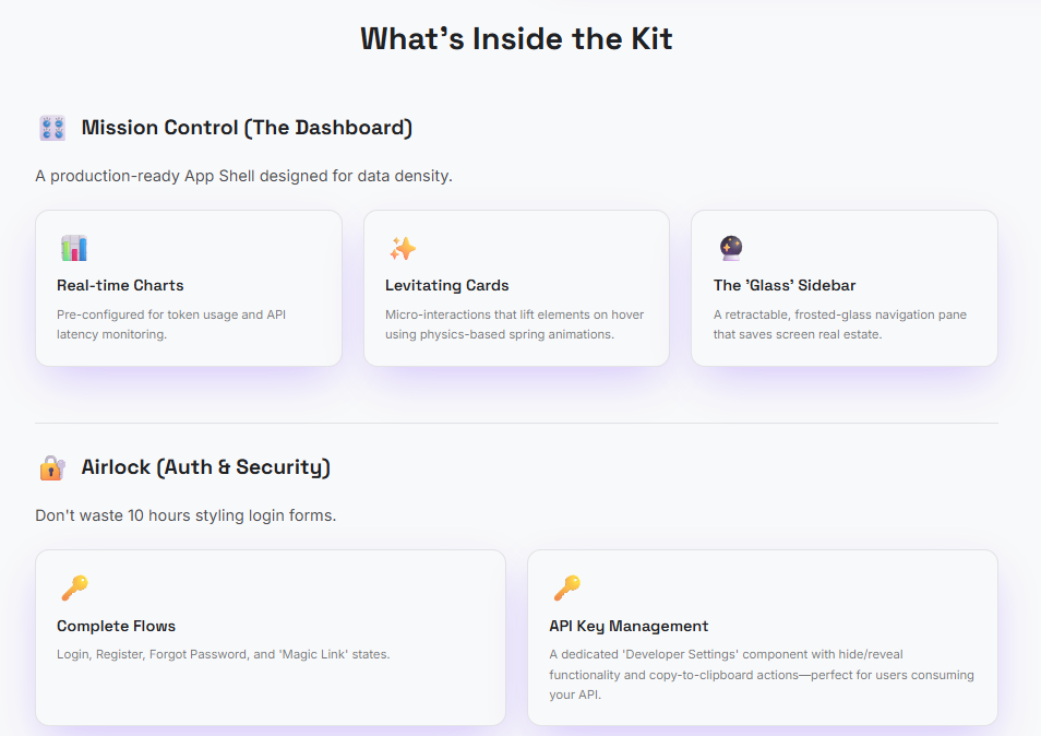 What's inside the Google Antigravity UI template